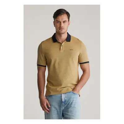 POLOKOŠILE GANT 4-COL OXFORD SS PIQUE BANANA YELLOW