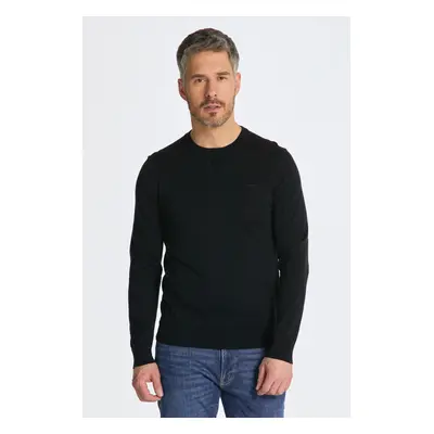 SVETR GANT FINE COTTON C-NECK BLACK