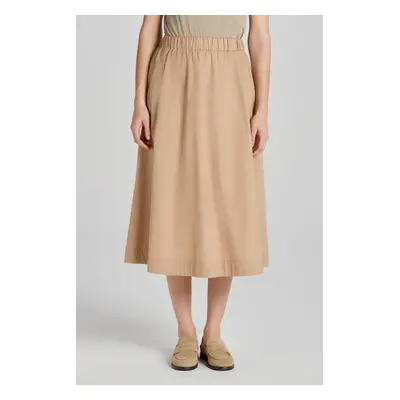 SUKNĚ GANT LIGHTWEIGHT CHINO SKIRT DARK KHAKI