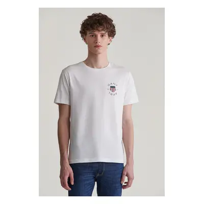 TRIČKO GANT PRINT SS TSHIRT EGGSHELL