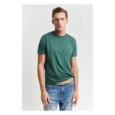 TRIČKO GANT REG SHIELD SS T-SHIRT WOODY GREEN