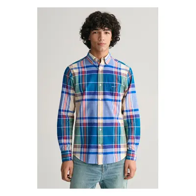 KOŠILE GANT REG INDIAN MADRAS SHIRT RICH BLUE