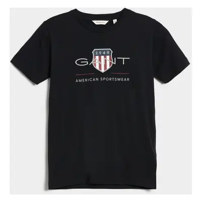 TRIČKO GANT ARCHIVE SHIELD SS T-SHIRT BLACK