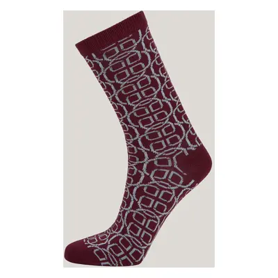 PONOŽKY GANT MONOGRAM SOCKS PLUMPED RED