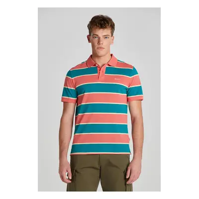 POLOKOŠILE GANT STRIPE PIQUE SS POLO OCEAN TURQUOSIE