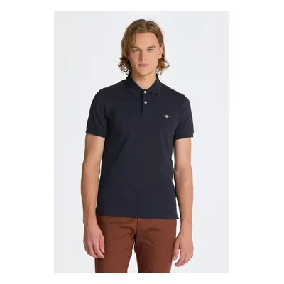 POLOKOŠILE GANT SLIM SHIELD SS PIQUE POLO EVENING BLUE