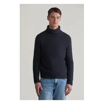 ROLÁK GANT CASHMERE TURTLENECK EVENING BLUE