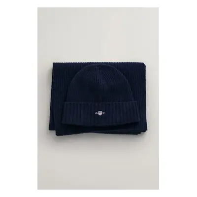 SET ČEPICE A ŠÁLA GANT SHIELD BEANIE & SCARF GIFT SET MARINE