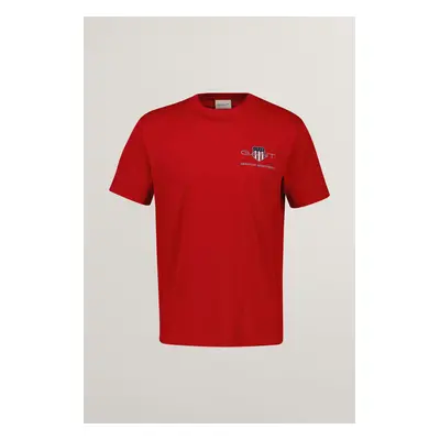 TRIČKO GANT REG ARCHIVE SHIELD EMB SS T-SHIRT RUBY RED