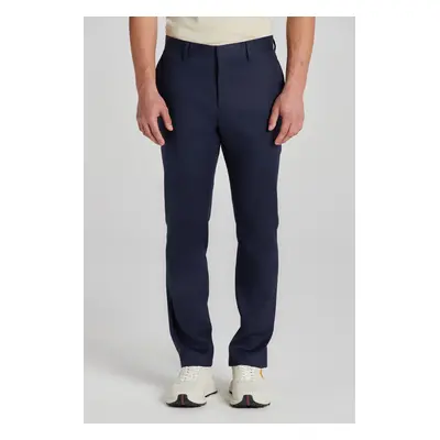 KALHOTY GANT SLIM COT/LINEN SUIT PANTS MARINE