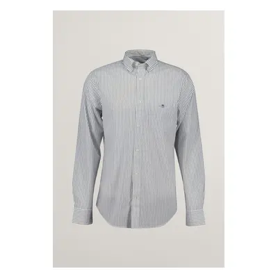 KOŠILE GANT REG CLASSIC POPLIN STRIPE SHIRT EGGSHELL