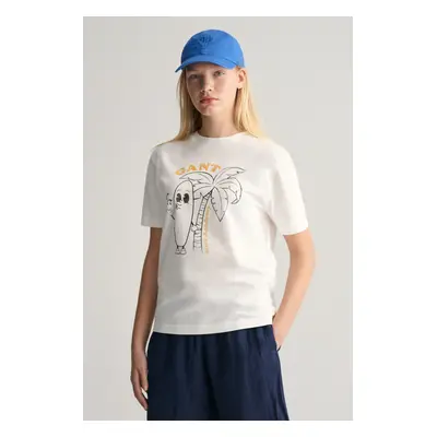 TRIČKO GANT GANT SURF ACADEMY RELAXED T-SHIRT WHITE