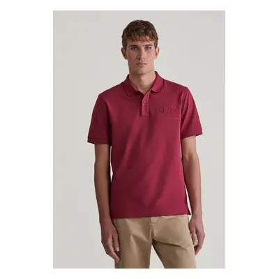 POLOKOŠILE GANT REG TONAL SHIELD SS POLO RICH WINE