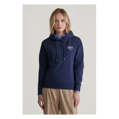 MIKINA GANT SMALL GRAPHIC HOODIE CLASSIC BLUE