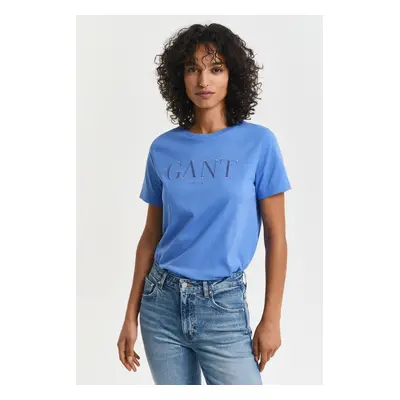 TRIČKO GANT REG TONAL GRAPHIC SS T-SHIRT PERFECT BLUE