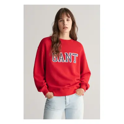 MIKINA GANT LOGO C-NECK SWEAT RUBY RED