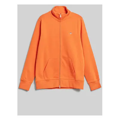 MIKINA GANT REG SHIELD FULL ZIP SWEAT PUMPKIN ORANGE