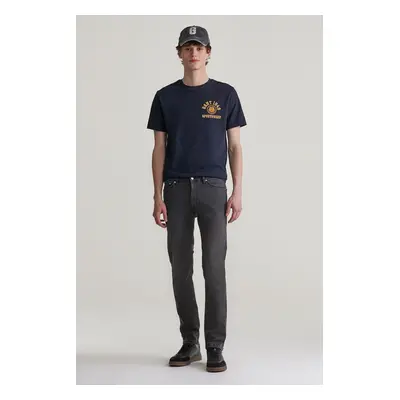 DŽÍNY GANT EXTRA SLIM ACTIVE REC BLK JEANS BLACK WORN IN