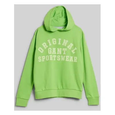 MIKINA GANT ORIGINAL SPORTSWEAR SWEAT HOODIE SLIME GREEN