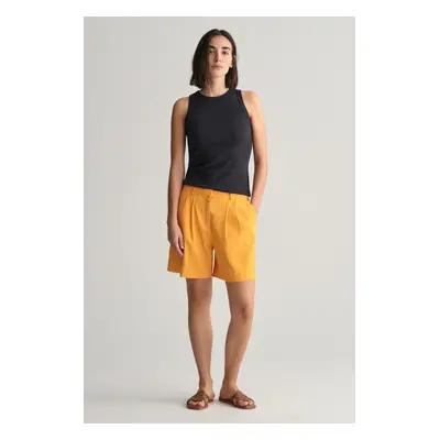 ŠORTKY GANT STRETCH LINEN TAILORING SHORTS MEDAL YELLOW