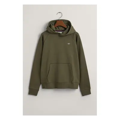 MIKINA GANT SHIELD HOODIE JUNIPER GREEN