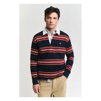 POLOKOŠILE GANT YARN DYED STRIPED HEAVY RUGGER EVENING BLUE