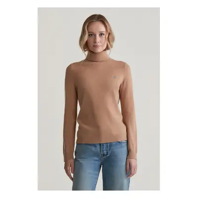 ROLÁK GANT EXTRAFINE LAMBSWOOL ROLLNECK CARAMEL BEIGE