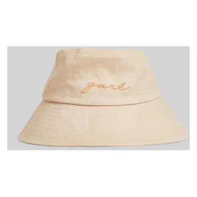 KLOBOUK GANT LINEN BUCKET HAT DRY SAND