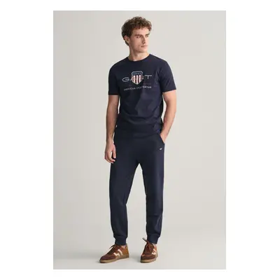 TEPLÁKY GANT REG SHIELD SWEATPANTS EVENING BLUE