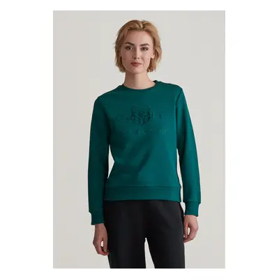 MIKINA GANT REG TONAL SHIELD C-NECK SWEAT DEEP FOREST