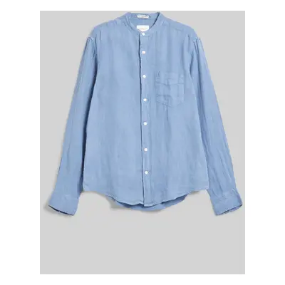 KOŠILE GANT REG GMNT DYED LINEN BAND SHIRT MARINE