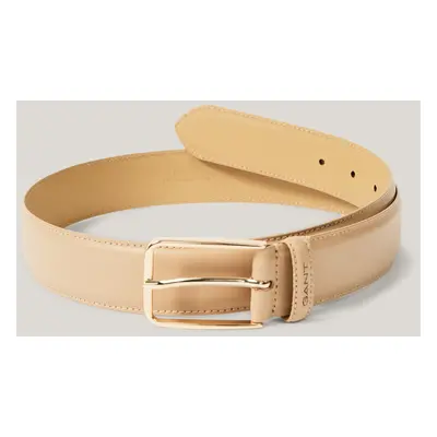 OPASEK GANT LEATHER BELT CARAMEL BEIGE