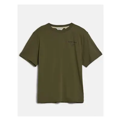 TRIČKO GANT GRAPHIC SCRIPT RELAXED T-SHIRT JUNIPER GREEN