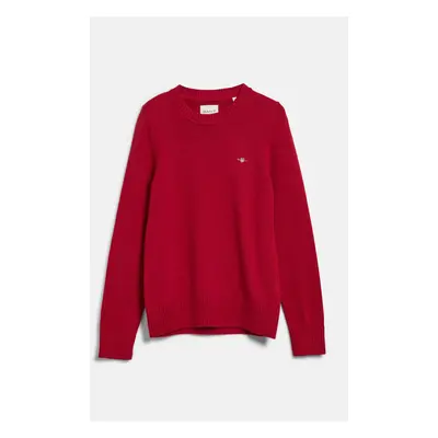 SVETR GANT CLASSIC COTTON C-NECK RUBY RED