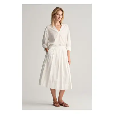 SUKNĚ GANT SEERSUCKER STRIPED PULL ON SKIRT WHITE