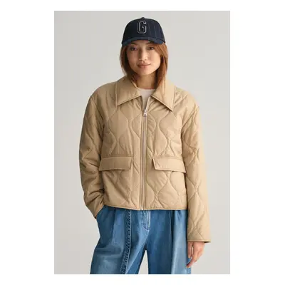 BUNDA GANT QUILTED COLLARED JACKET DARK KHAKI