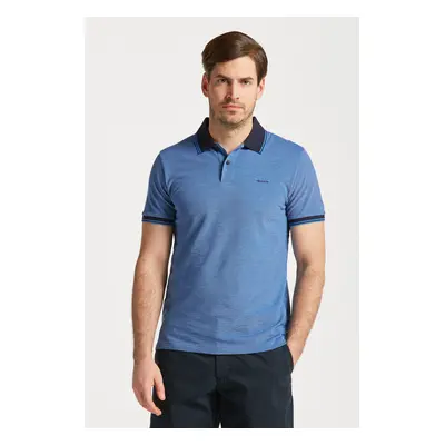 POLOKOŠILE GANT 4-COL OXFORD SS PIQUE DAY BLUE