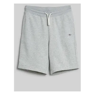 TEPLÁKOVÉ ŠORTKY GANT SHIELD SWEAT SHORTS LIGHT GREY MELANGE