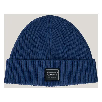 ČEPICE GANT COTTON RIBBED BEANIE EVENING BLUE