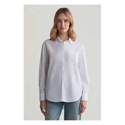 KOŠILE GANT REL POPLIN SHIRT WHITE