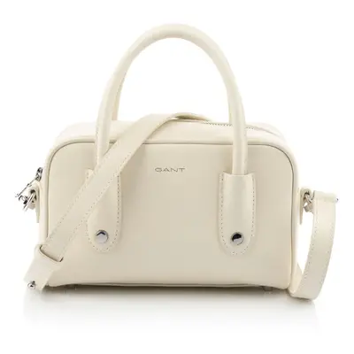 KABELKA GANT ICONIC MINI LEATHER BAG CREAM