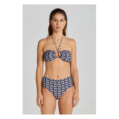 PLAVKY GANT G PATTERN BANDEAU VRCHNÍ DÍL EVENING BLUE