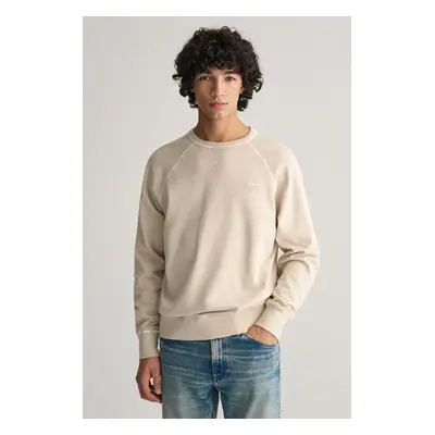 MIKINA GANT SUNFADED C-NECK SWEAT SILKY BEIGE