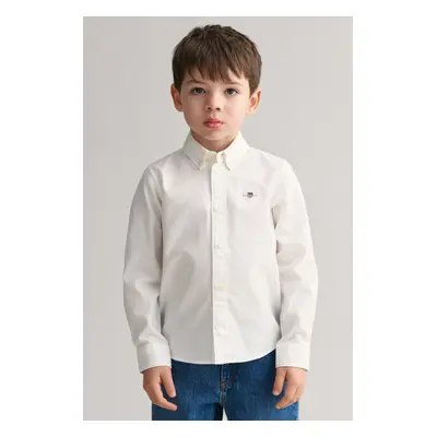 KOŠILE GANT SHIELD OXFORD BD SHIRT WHITE