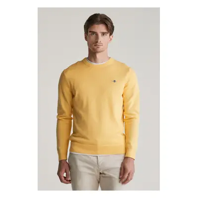 SVETR GANT CLASSIC COTTON C-NECK BANANA YELLOW