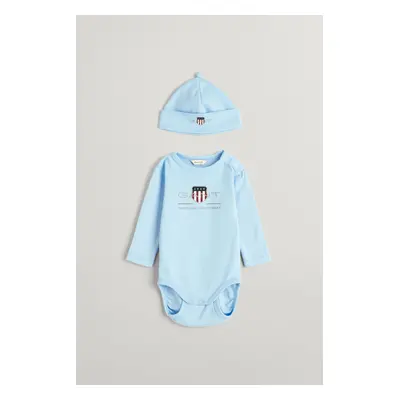 DĚTSKÝ SET GANT ARCHIVE SHIELD BODY AND BEANIE SHADE BLUE