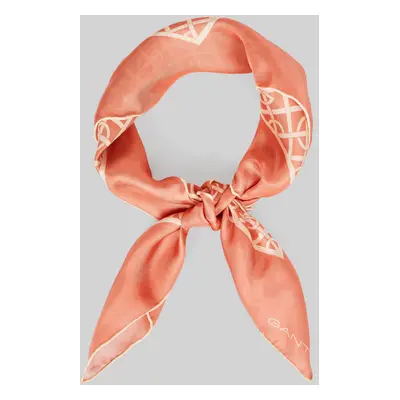 ŠÁLA GANT G PATTERN SILK SCARF PEACHY PINK