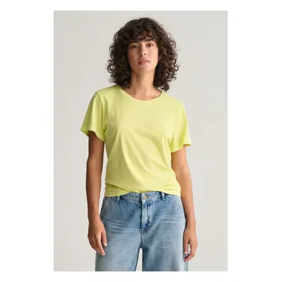 TRIČKO GANT REG SUNFADED SS C-NECK T-SHIRT PASTEL LIME