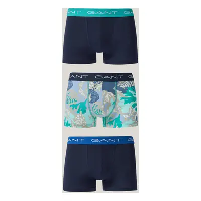 SPODNÍ PRÁDLO GANT SEA PRINT TRUNK 3-PACK LAGOON BLUE