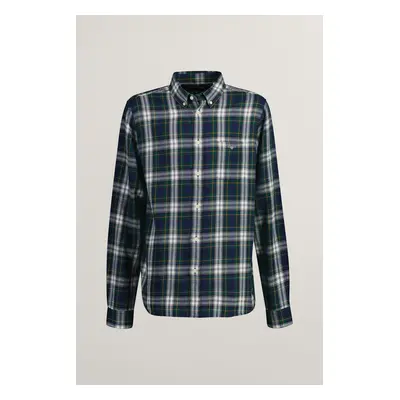 KOŠILE GANT CHECKED FLANNEL BD SHIRT NAVY